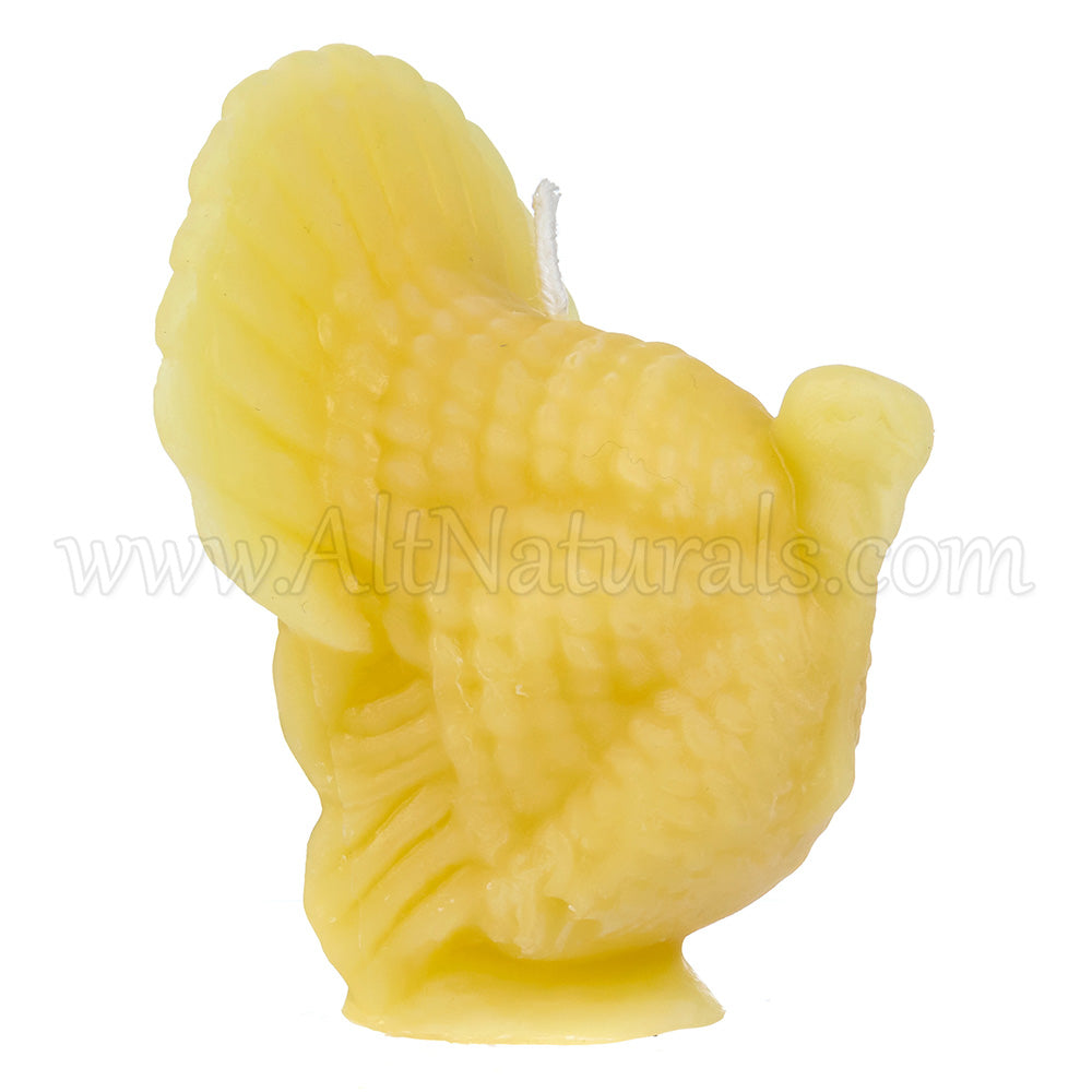 2 Turkeys - Shaped Beeswax Candles