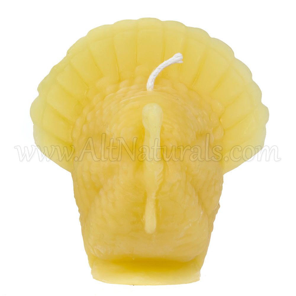 2 Turkeys - Shaped Beeswax Candles